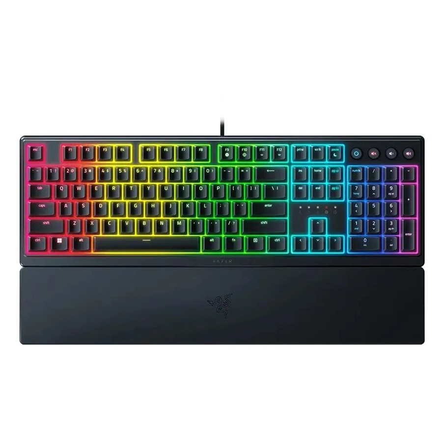 Клавиатура проводная Razer Ornata V3 USB, механическая, черный, [rz03-04460800-r3r1]